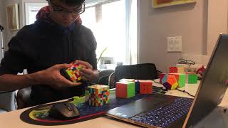 10:18.23 2-7 Rubik's Cube Relay
