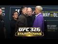 UFC 326 Staredowns: Max Holloway, Charles Oliveira Face Off In Las Vegas | MMA Fighting