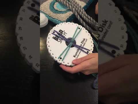 Making Kumihimo braids with rug yarn