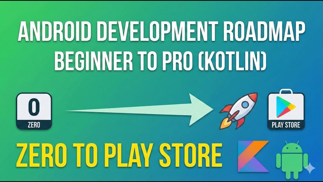 Android Development Roadmap | Beginner to Pro (Kotlin) | Zero to Play Store Part 2