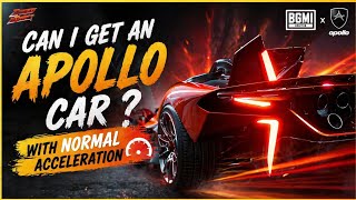 Can I Get Apollo Car With Normal Acceleration? 🤯🔥| BGMI Speed Drift  #Bgmi #pubgmobile #speeddrift 