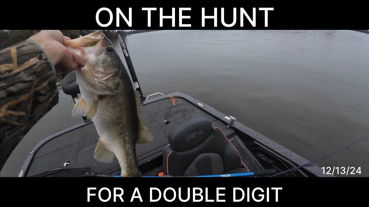 Winter bass fishing: On the hunt for a double digit! 12/13/24