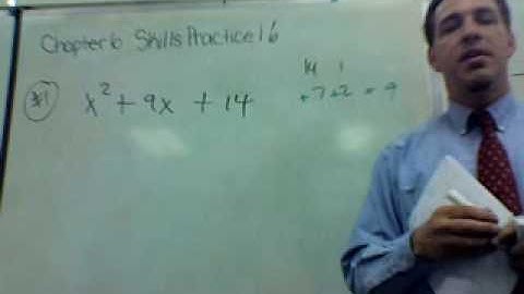 6-3 Factoring Trinomial Squares