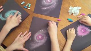 How to Draw a Spiral Galaxy with Chalk Pastels screenshot 3