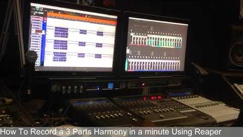 How To Record 3 Parts Harmony in a Minute Using Reaper