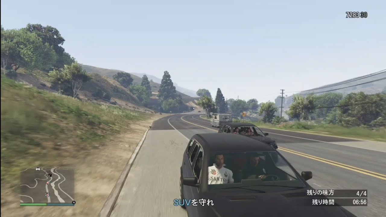 【GTA ONLINE四人実況】SUVを守れ!難易度控えめ 【GTA ONLINE四人実況】SUVを守れ!難易度控えめ