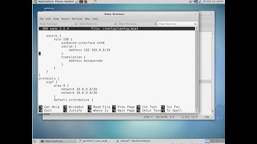 Tutorial - Vyos/Vyatta configuration - OSPF/NAT- part III