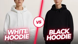 2 MUST HAVE🔥🔥 HOODIES for men| WHITE HOODIE 💯, BLACK HOODIE🔥👌|