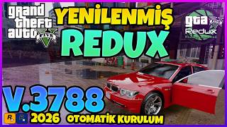 YENİ 2026  REDUX 4K GRAFİK MODU | GERÇEKÇİ SİLAH SESLERİ TANK MODU ASKER MODU |  V3788 LEGACY #GTAV