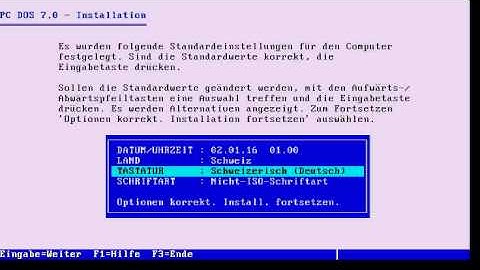 How to install PC DOS 2000