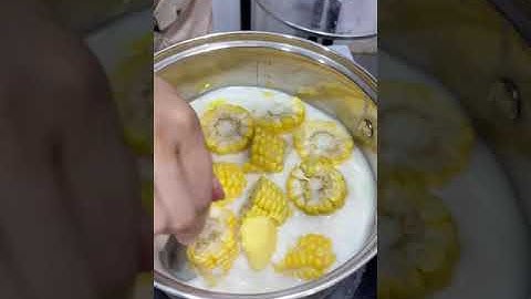 Ngô luộc sữa tươi, rất lạ và rất ngon | Quỳnh Lương | #shorts