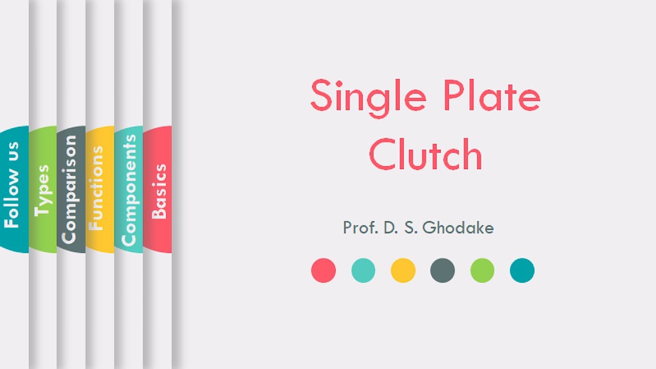 How Single Plate Clutch Works | Simple Animation | Vehicle Systems | 