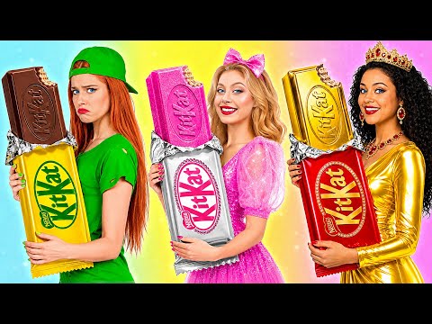Rich vs Broke vs Giga Rich Food Challenge | Kitchen Hacks and Recipes by Multi DO Challenge