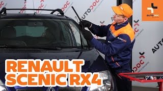 Kuinka vaihtaa etupyyhkijän sulat RENAULT SCENIC RX4 -merkkiseen autoon OHJEVIDEO | AUTODOC