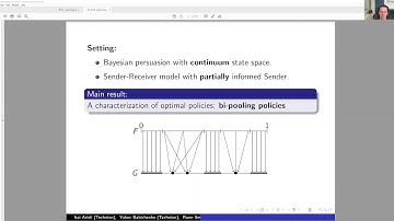 Lightning talk, Optimal Persuasion via Bi-pooling, EC 2020