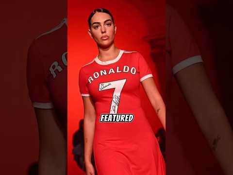 Georgina Rodriguez Dress Inspired By Ronaldo's Man United Kit 😯 ll #ronaldo #georgina #shorts