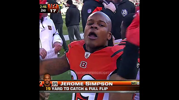 Jerome Simpson FLIP TOUCHDOWN 😳🔥 #shorts