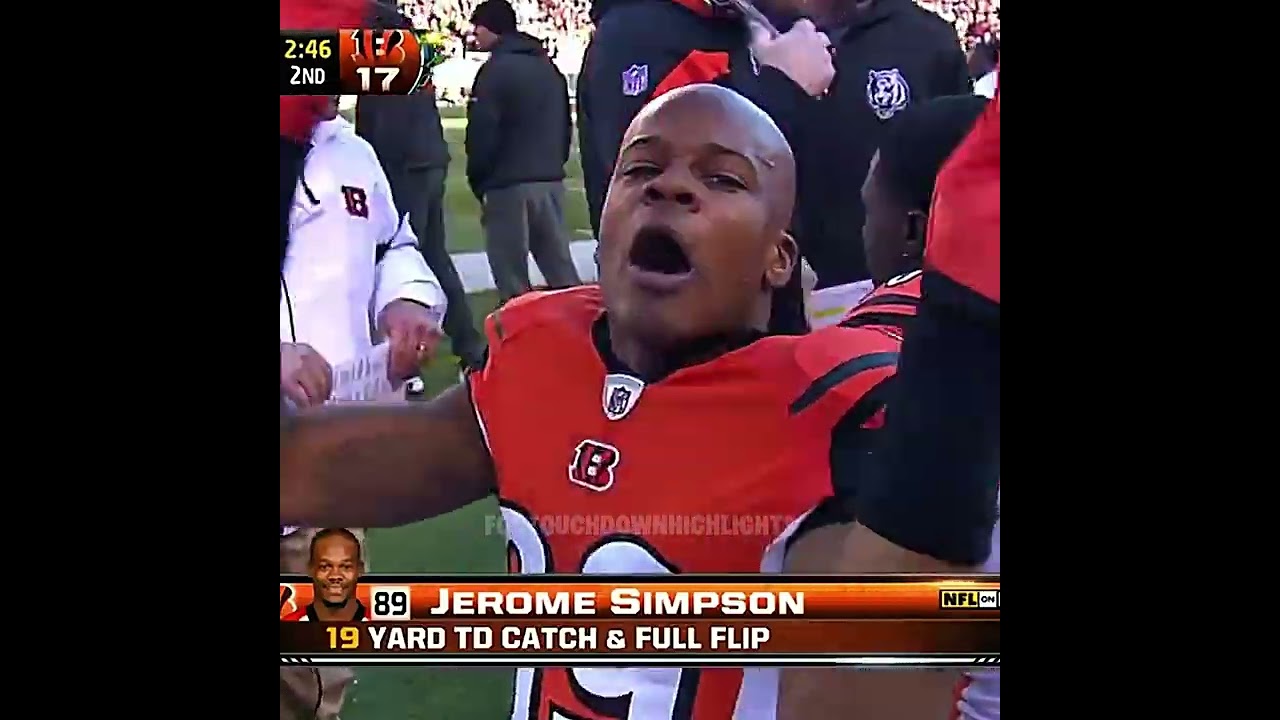 Jerome Simpson FLIP TOUCHDOWN 😳🔥 