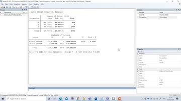 One Way ANOVA in STATA