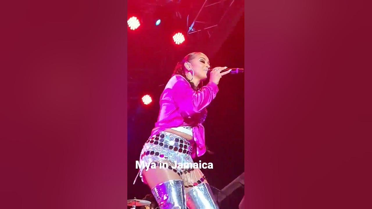 Mya performing in Jamaica February 2023 YouTube