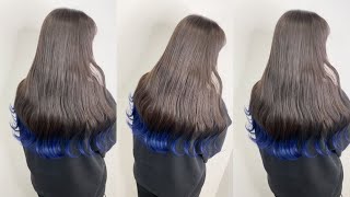 blue hair صبغات الشعر 2022 - صبغ أطراف الشعر باللون الأزرق