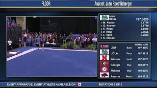 Katelyn Ohashi 2018 Floor at NCAA Semifinals 9.9625