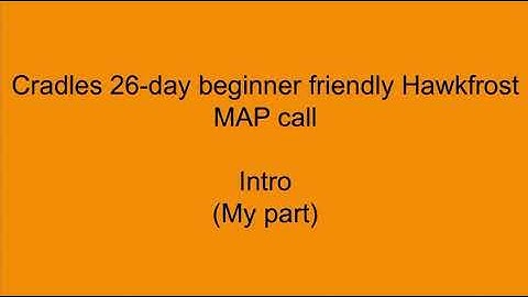 Cradles 26-day beginner friendly MAP call! Hawkfrost  Halloween AMV (read description) (5/36 taken)