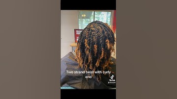 Two Strand Twist with Curly Ends (Loc Style)