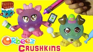 Orbeez Crush Crushkins Pets! Decorate Puppy and Kitty! Surprise Blind Bags! SHOPKINS Eraser! screenshot 1