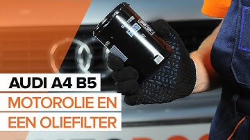 Hoe motorolie en een oliefilter vervangen op een AUDI A4 B5 [HANDLEIDING]