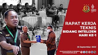 RAKERNIS ( RAPAT KERJA TEKNIS ) BIDANG INTELIJEN - HARI PERTAMA