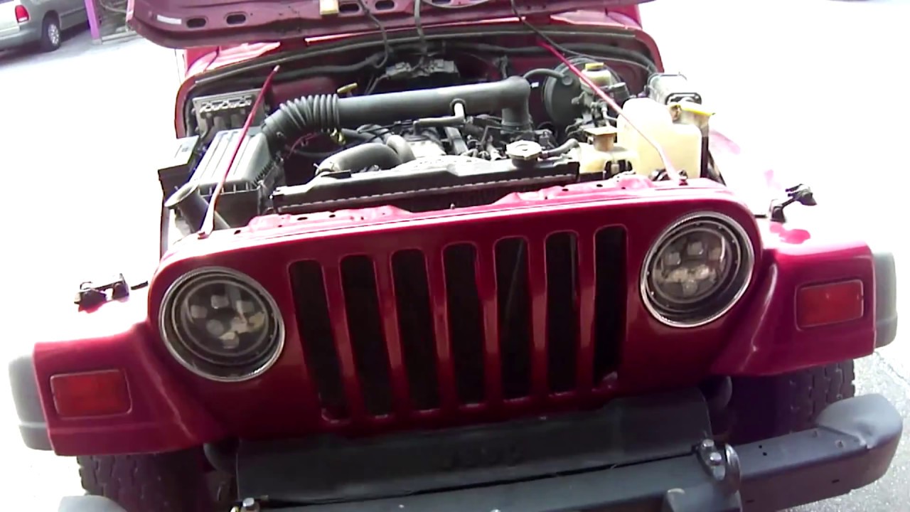 HOW TO INSTALL HEADLIGHTS AND HALO'S ON JEEP WRANGLER TJ - YouTube