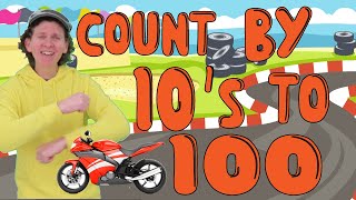 count by 10s to 100 vehicles skip counting numbers dream english kids