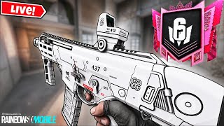 🔴ROAD TO 2K SUBS! - TOP 500 MASTER RANKED GRIND DAY 23/69 | Rainbow Six Mobile - heZax