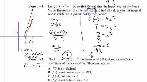 Ca12 - 5.2 (2) Mean Value Theorem
