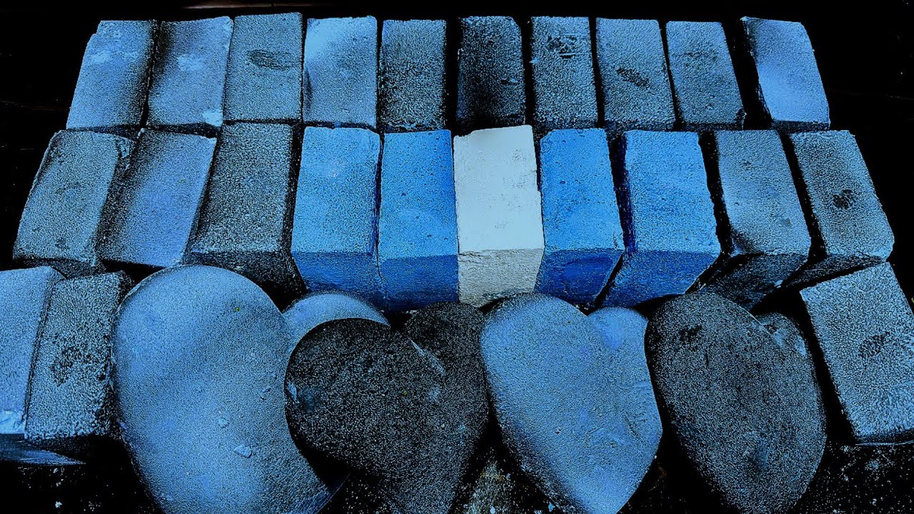 Blue 💙 Dyed Chalk by @ColourChalk | Oddly Satisfying | Relaxing Sound | Please Subscribe ❤️