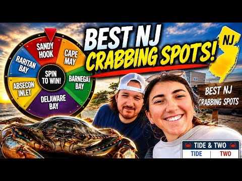 Can a Wheel Pick the PERFECT NJ Crabbing Spot? (Catch & Cook) 
