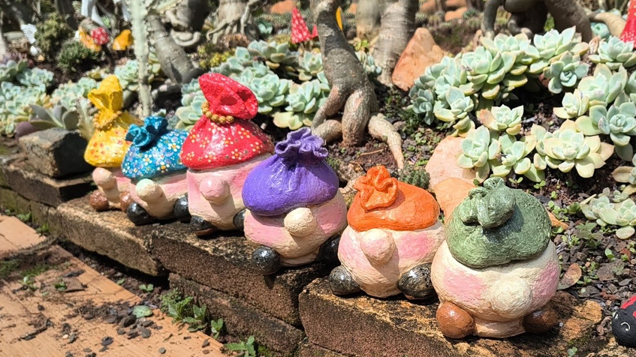 Dia recheado de coisas boas! Artesanato novo no jardim 