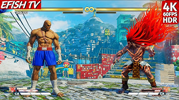 Sagat vs Necalli (Hardest AI) - Street Fighter V