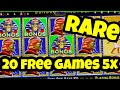 Rare 20 spins 5 x on pharaohs fortune slot  massive jackpot 100 bets