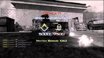 MW3 6man Multikill In 6v6 TDM Killcam