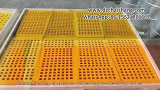 PU coated wire screen plate,circular vibrating screen sieve