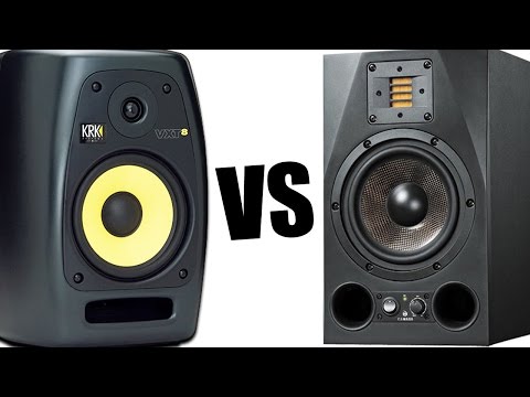 Adam A7X vs KRK VXT8 (тест звука, обзор студийных мониторов, отзывы)