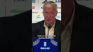 Didier Deschamps' reaction after Les Bleus' defeat