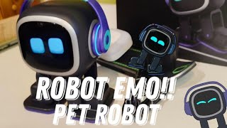 emo robot Unboxing  Pet robot | living ai (my new friends) EMO