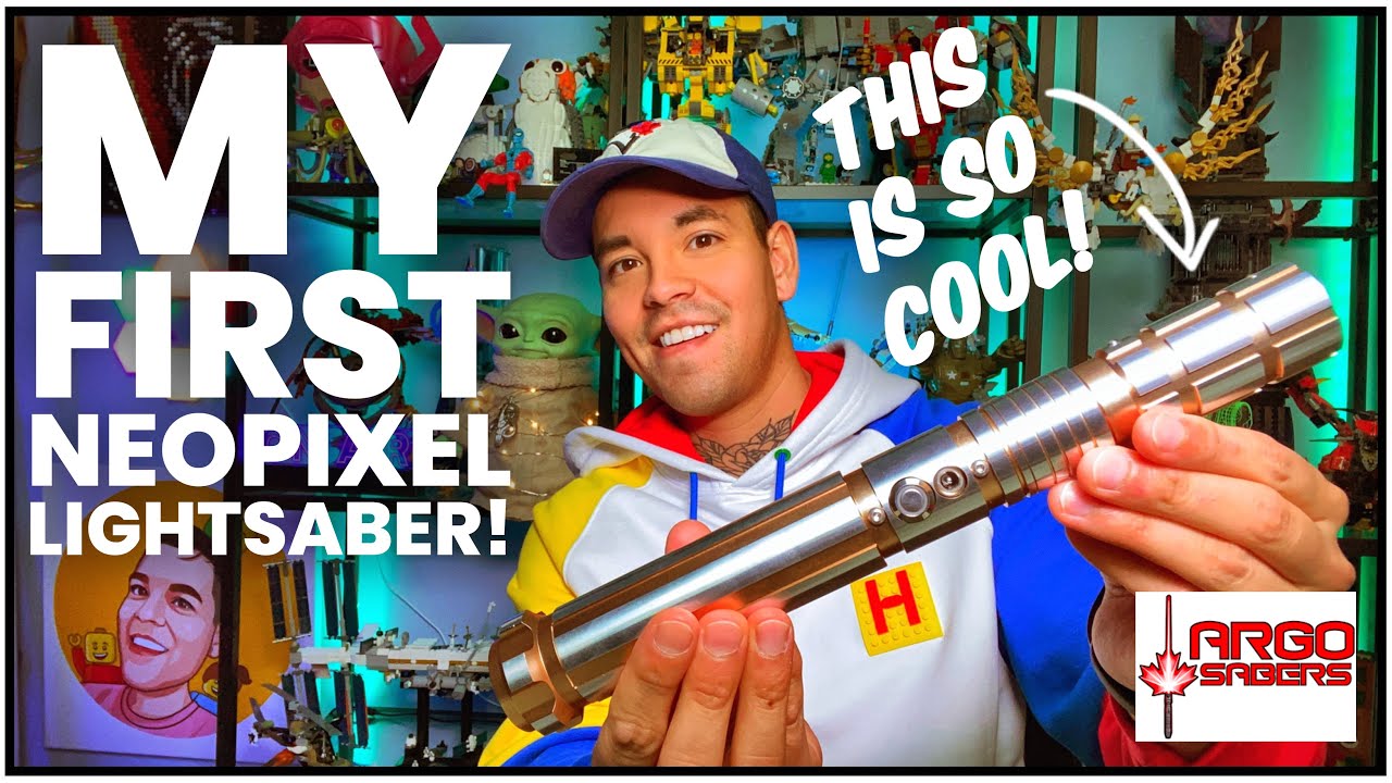 My FIRST Neopixel Lightsaber!