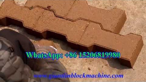 GiantLin manual soil earth interlocking paving brick making machine, compressed block making machine