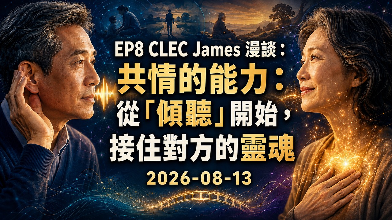 EP8 CLEC James 漫聊：共情的能力：從「傾聽」開始，接住對方的靈魂 2026-08-13