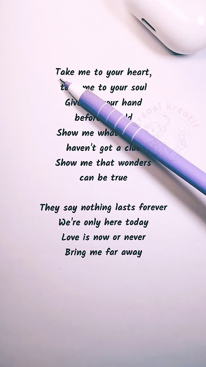 Michael Learns To Rock – Take Me to Your Heart ❤️ A Love Song That Never Gets Old