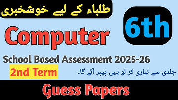 Tussententamen informatica klas 6 2025 | Computertoets klas 6 SBA 2025-2026